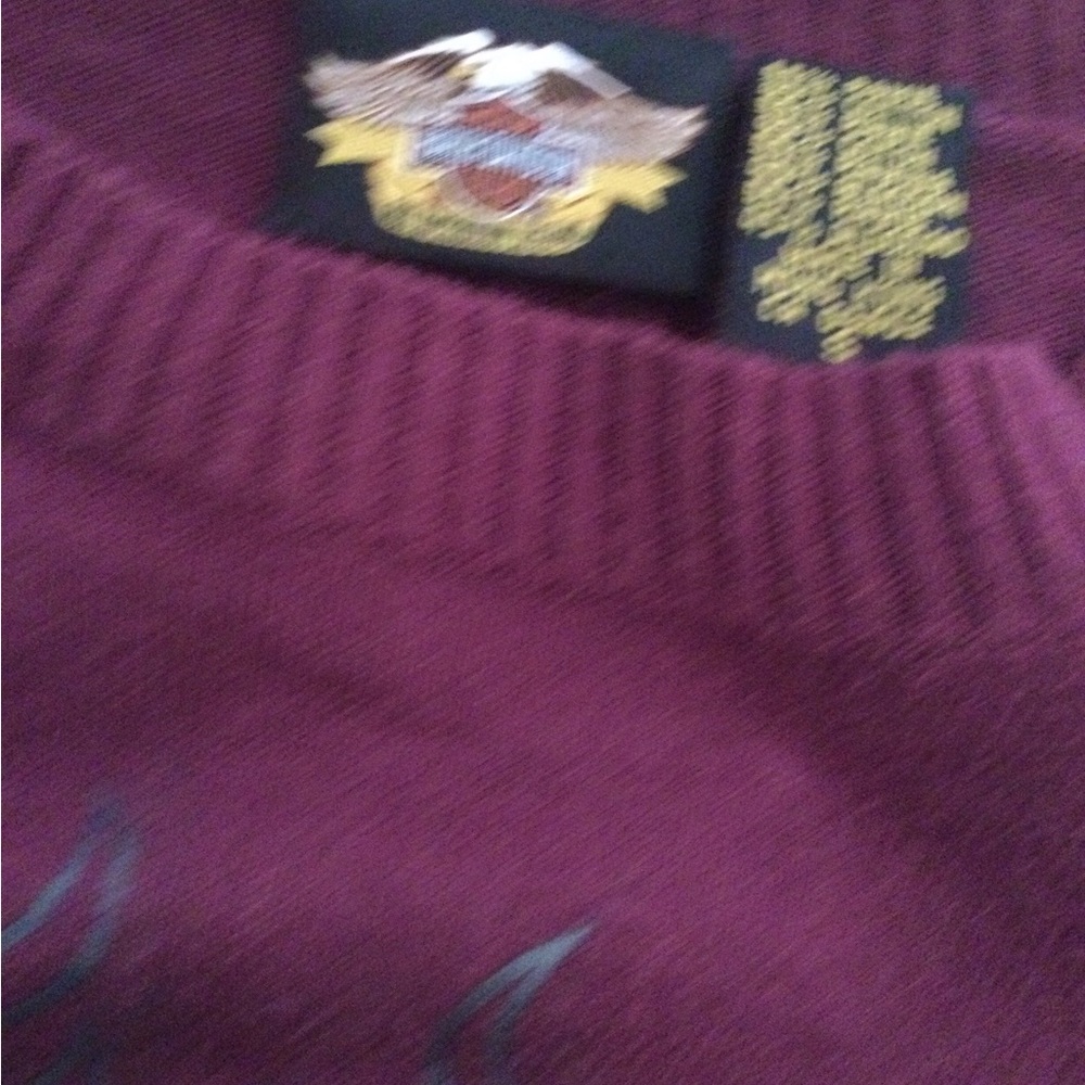 Harley Davidson Sz S Maroon Color Sweatwe - Picture 4 of 4